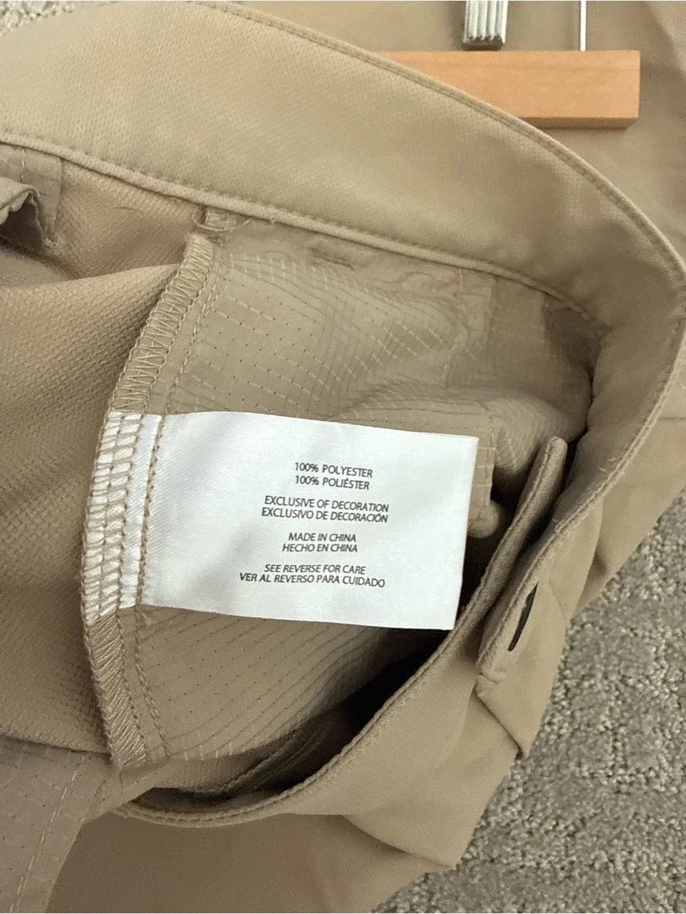 Banana Republic Mens Performance Chino Pants Beige Tan 32x30